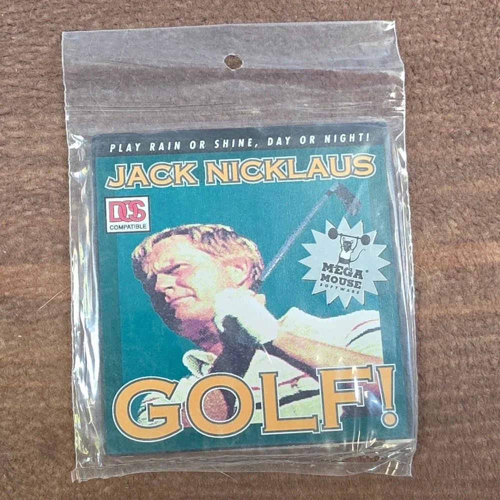 Mega Mouse Jack Nicklaus Unlimited Golf PC DOS Game OS Green New Vintage Floppy